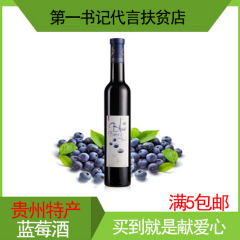 贵州黔东南麻江蓝莓酒瓶装女士低度甜酒水果酒蓝莓冰酒红酒蓝梅酒